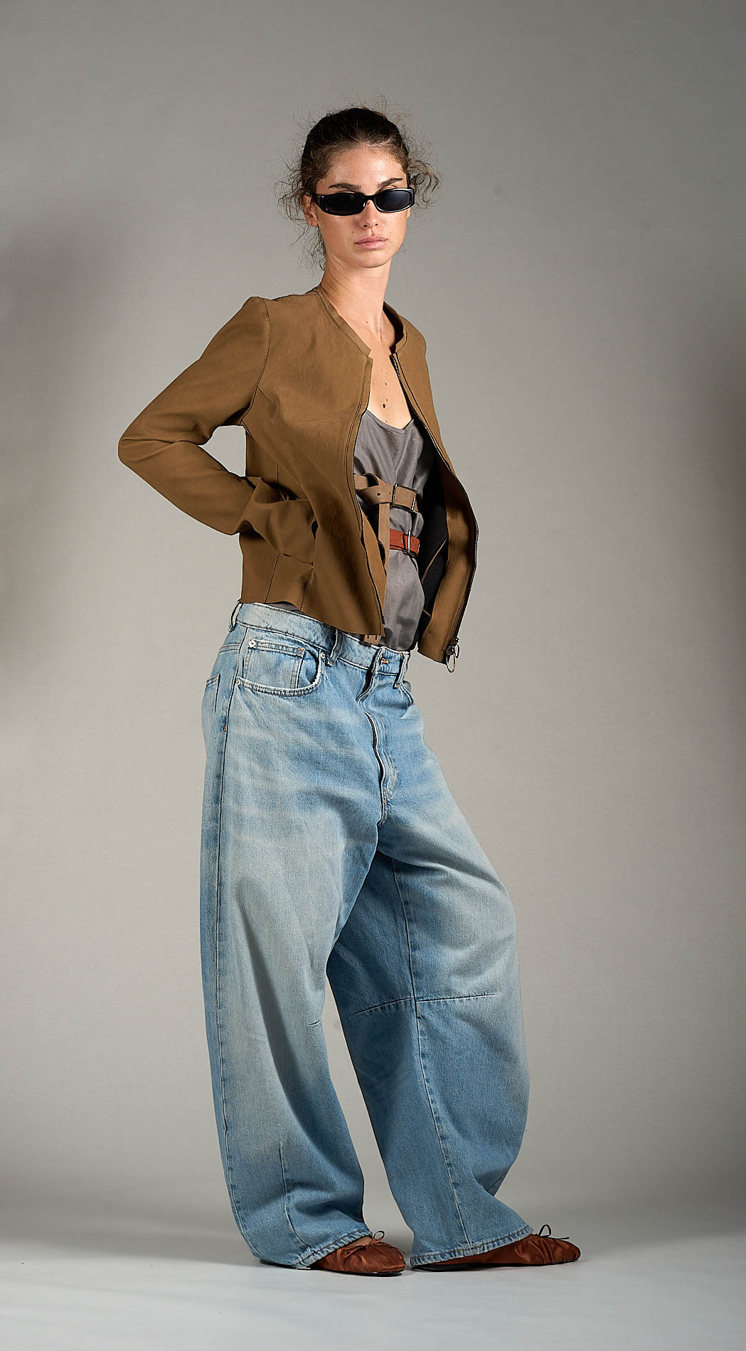 DANIELE BASTA LEATHER AND SILVER JACKET 